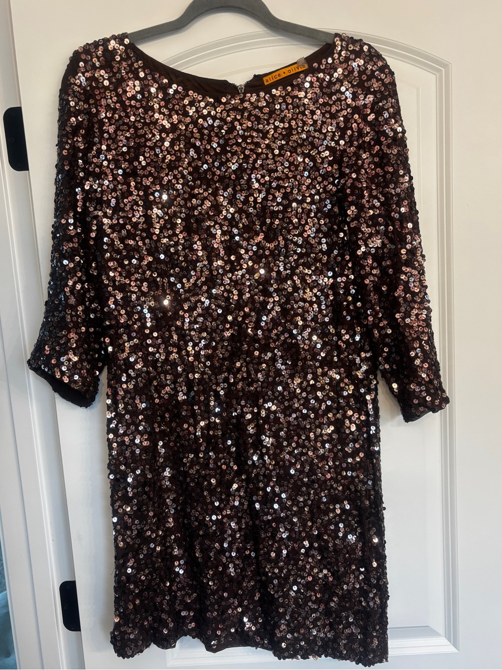Alice + Olivia Sequined Cocktail Dress